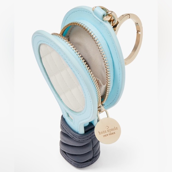 KATE SPADE Grand Slam Small 3D Tennis Racquet Coin Purse - Picture 2 of 6